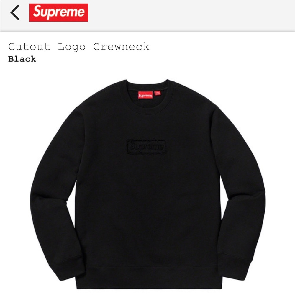 Supreme Crewneck Black